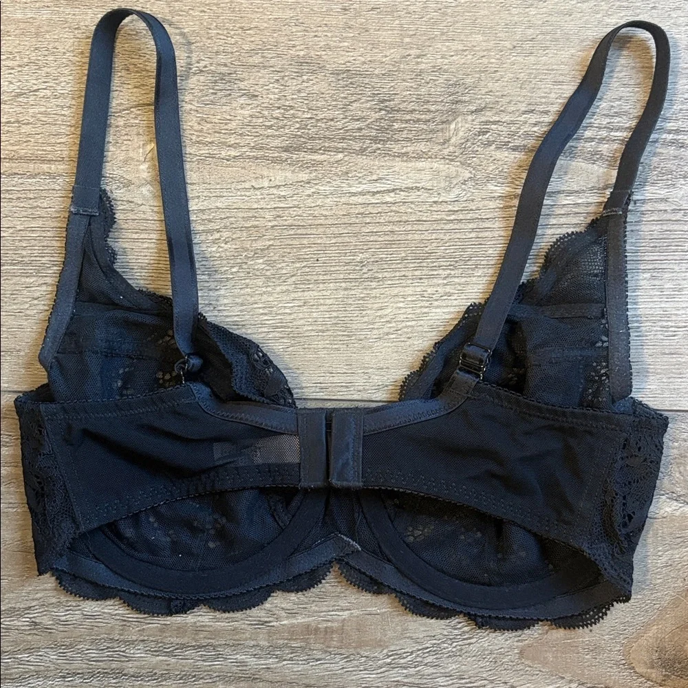 Felina Black Lace Underwire Balconette Bra No Padding Nordstrom